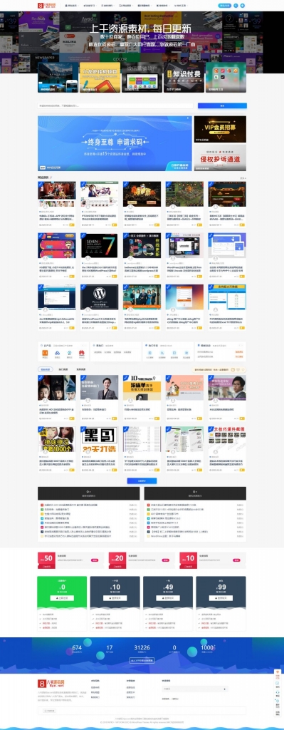 资源下载站源码完整运营级_内含31212个资源_Ripro模板无需授权激活插图