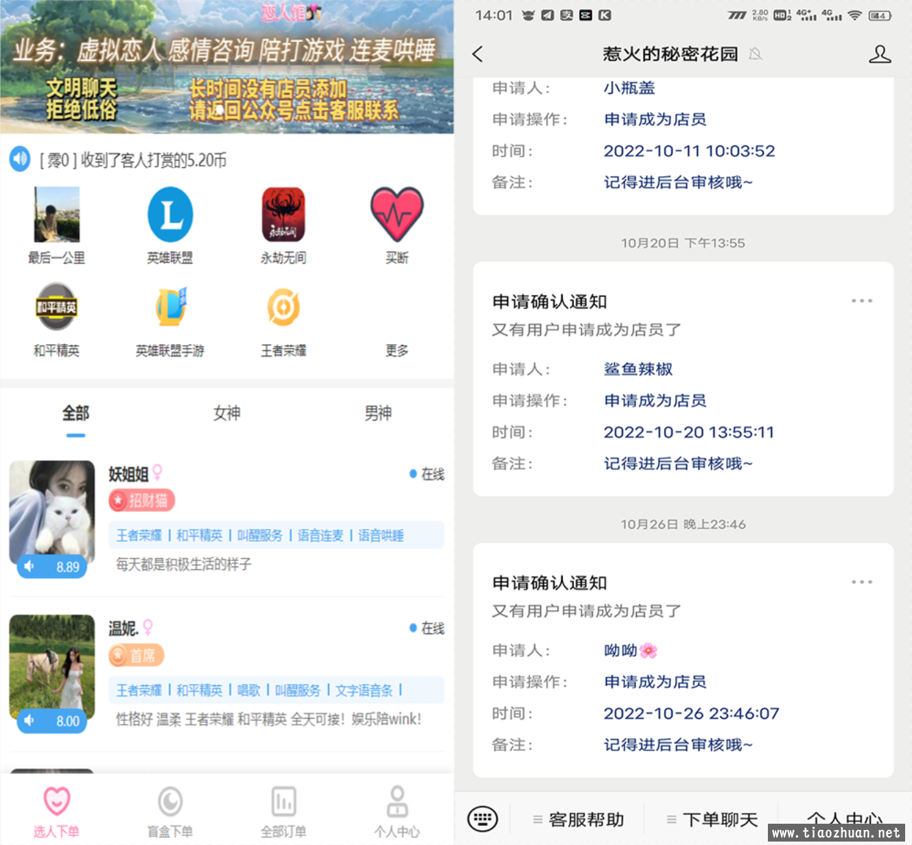 游戏陪玩语音聊天系统2.0源码插图3