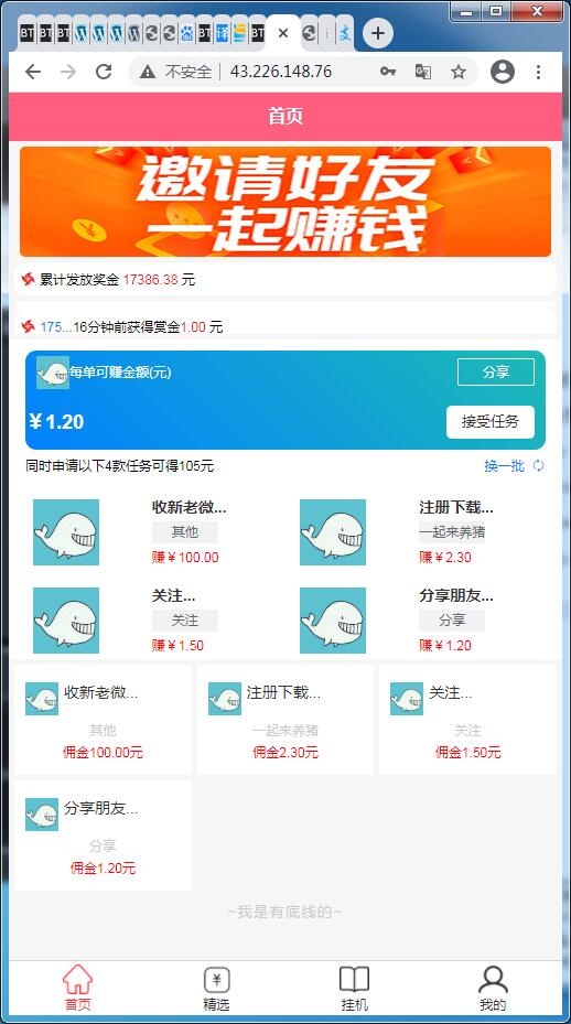 任务发布赚取佣金接取任务平台插图